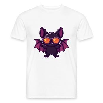 Fledermaus Halloween Cool - Männer T-Shirt - Weiß - Vorne - AI Model Male 178 dark (178cm)