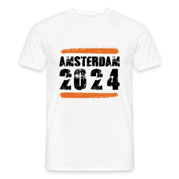 Amsterdam 2024 Team - Men's T-Shirt - white - Front - AI Model Male 178 dark (178cm)