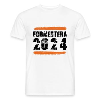 Formentera 2024 Team - Männer T-Shirt - Weiß - Vorne - AI Model Male 178 dark (178cm)