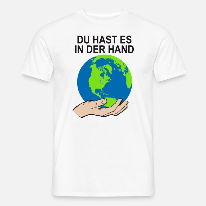 Klimaschutz Bewegung Klimawandel Spruch Klima - Männer T-Shirt - Weiß