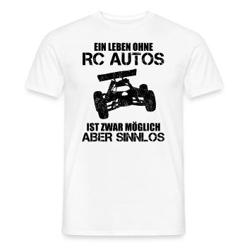 RC Auto Car Modellauto Modellbau Lustiger Spruch - Männer T-Shirt - Weiß - Vorne - AI Model Male 178 dark (178cm)