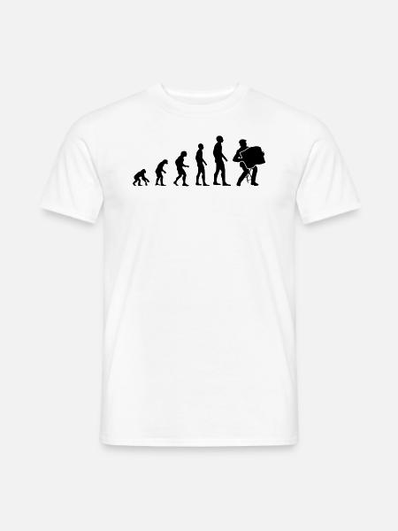 Accordéon accordéoniste cadeau d'accordéon - T-shirt homme - blanc