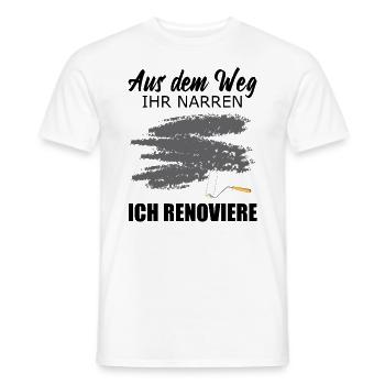 Renovieren Renovierung Lustiger Spruch Geschenk - Männer T-Shirt - Weiß - Vorne - AI Model Male 178 dark (178cm)