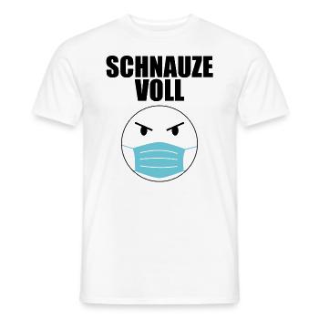 Schnauze Voll Vom Coronavirus Quarantäne Pandemie - Männer T-Shirt - Weiß - Vorne - AI Model Male 178 dark (178cm)