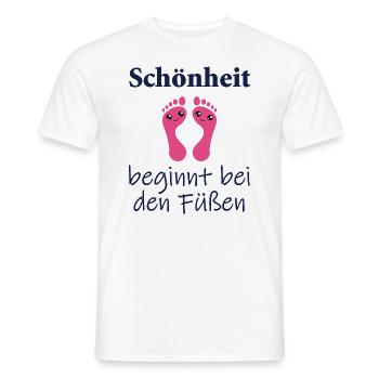 Fußpflege Pediküre Podologe Nagelstudio Geschenk - Männer T-Shirt - Weiß - Vorne - AI Model Male 178 dark (178cm)