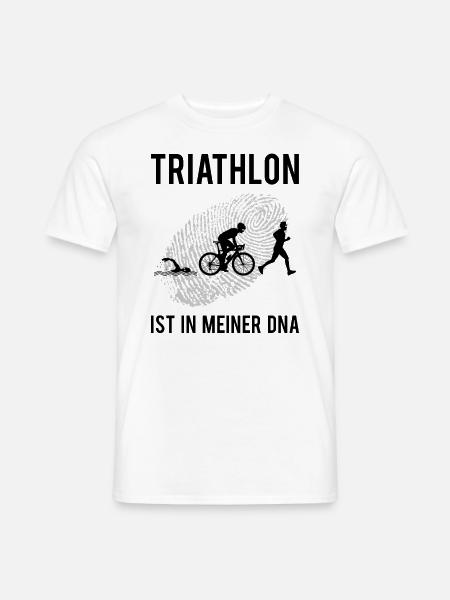 Triathlon Ausdauersport Mehrkampf Spruch Geschenk - Männer T-Shirt - Weiß