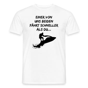 Jetskifahrer Jetski Jet Ski Cooler Spruch Geschenk - Männer T-Shirt - Weiß - Vorne - AI Model Male 178 dark (178cm)