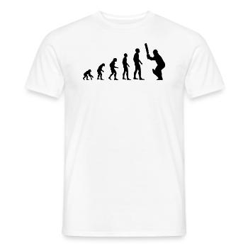 Cricket Spieler Fans Cricket Evolution Geschenk - Männer T-Shirt - Weiß - Vorne - AI Model Male 178 dark (178cm)
