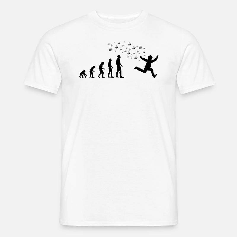 Imker Bienen Honigbienen Evolution Geschenk - Männer T-Shirt - Weiß