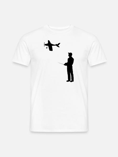 Modèle d’avion RC Volant Rétro Vintage Cadeau - T-shirt homme - blanc