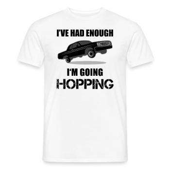 Lowrider Jumpcar Auto Lustiger Spruch Geschenk - Männer T-Shirt - Weiß - Vorne - AI Model Male 178 dark (178cm)