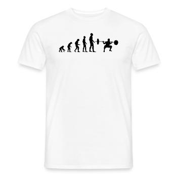 Bodybuilder Force Sport Squats Squats Cadeau - T-shirt homme - blanc - Devant - AI Model Male 178 dark (178cm)
