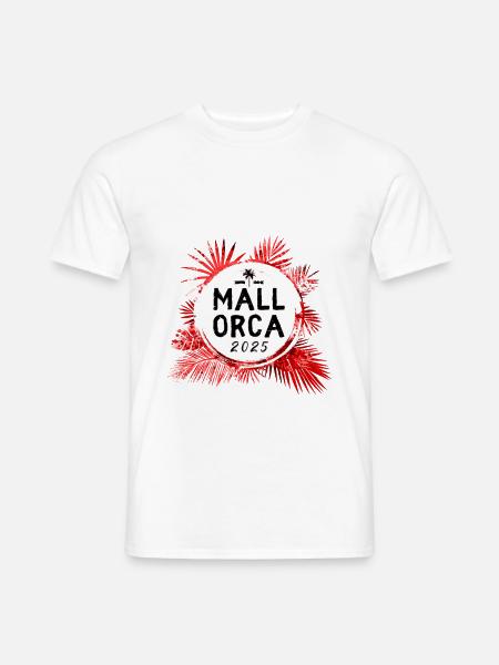 Mallorca 2025 Bunt - Männer T-Shirt - Weiß
