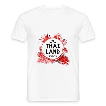 Thailand 2025 Bunt - Männer T-Shirt - Weiß - Vorne - AI Model Male 178 dark (178cm)