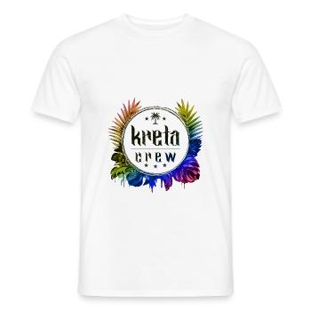 Crete Crew Colorful - Men's T-Shirt - white - Front - AI Model Male 178 dark (178cm)