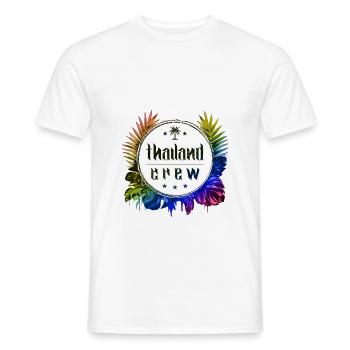 Thailand Crew Bunt - Männer T-Shirt - Weiß - Vorne - AI Model Male 178 dark (178cm)