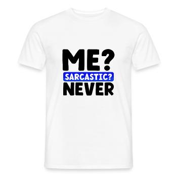 Le sarcasme me donne sarcastique jamais drôle sarcastique - T-shirt homme - blanc - Devant - AI Model Male 178 dark (178cm)