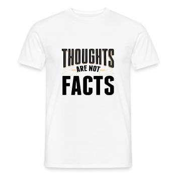 Les pensées sarcastiques ne sont pas des faits Idée cadeau sarcastique - T-shirt homme - blanc - Devant - AI Model Male 178 dark (178cm)