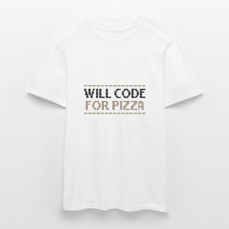 Computercodierung codiert für Pizza-Programmierer Männer T-Shirt