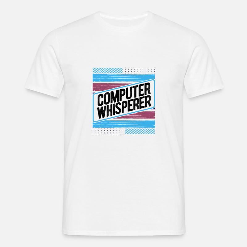 Computerflüsterer Geschenkcomputer Geschenkcomputer - Männer T-Shirt - Weiß