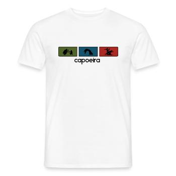Capoeira Tricolor Black Outline - Männer T-Shirt - Weiß - Vorne - AI Model Male 178 dark (178cm)