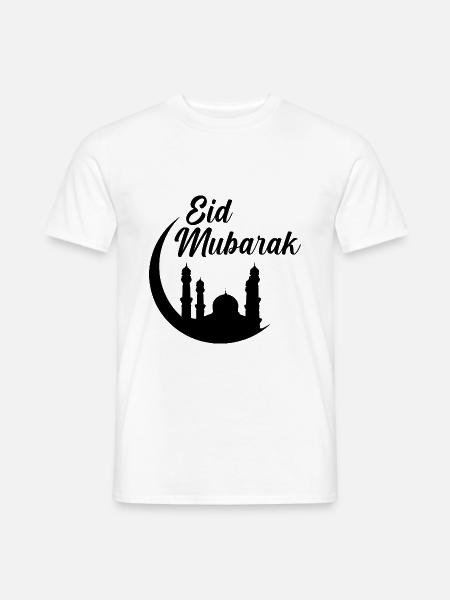 Eid Mubarak Islam Moslem Ramadan Mubarak Geschenk - Männer T-Shirt - Weiß