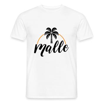 Malle Palme - T-shirt homme - blanc - Devant - AI Model Male 178 dark (178cm)
