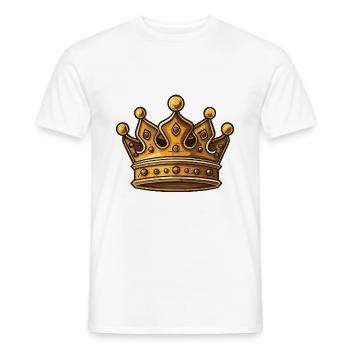 Krone Symbol - Männer T-Shirt - Weiß - Vorne - AI Model Male 178 dark (178cm)