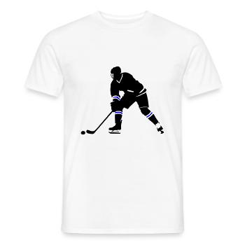 Ice Hockey Spieler Symbol - Männer T-Shirt - Weiß - Vorne - AI Model Male 178 dark (178cm)