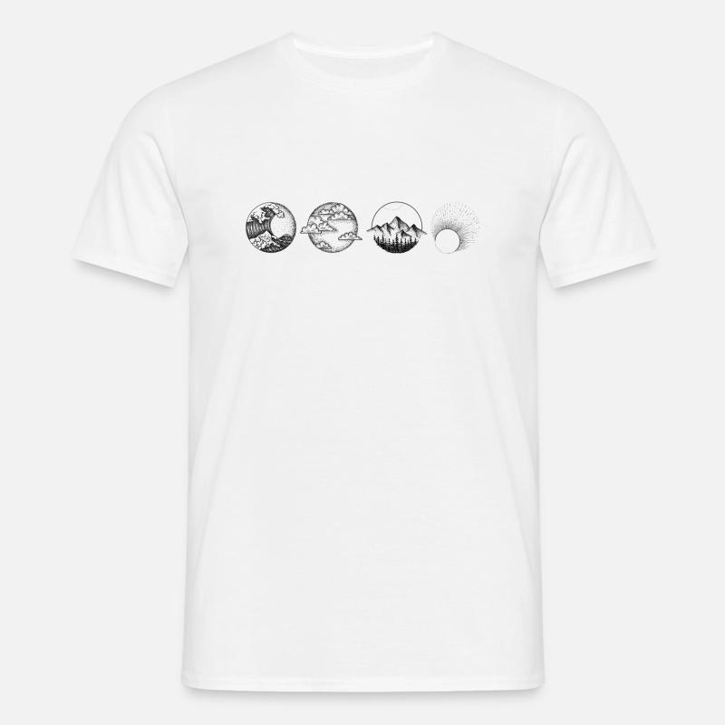 Elements Drawing Design print elements - Men's T-Shirt - white