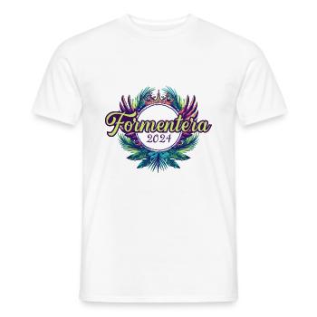 Formentera 2024 Multicolore - T-shirt homme - blanc - Devant - AI Model Male 178 dark (178cm)
