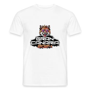 Gran Canaria 2024 Party Fuchs - Männer T-Shirt - Weiß - Vorne - AI Model Male 178 dark (178cm)