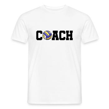 Volleyball Trainer - Männer T-Shirt - Weiß - Vorne - AI Model Male 178 dark (178cm)
