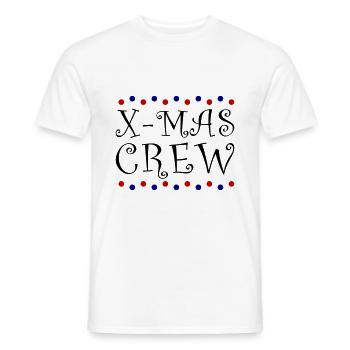 L’équipe de Noël de l’équipe X Mas - T-shirt homme - blanc - Devant - AI Model Male 178 dark (178cm)