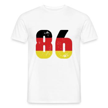 86 Numéro Jersey Allemagne - T-shirt homme - blanc - Devant - AI Model Male 178 dark (178cm)