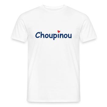 Choupinou - T-shirt homme - blanc - Devant - AI Model Male 178 dark (178cm)