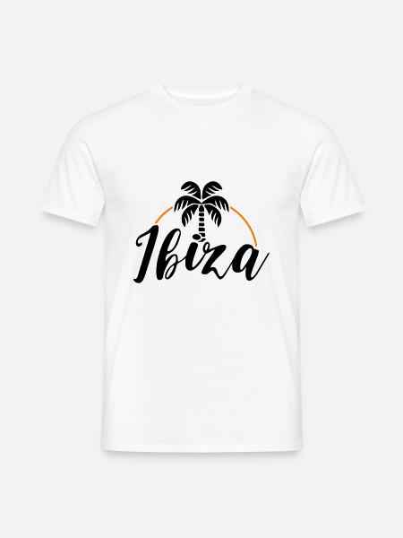 Ibiza Palm - T-shirt homme - blanc