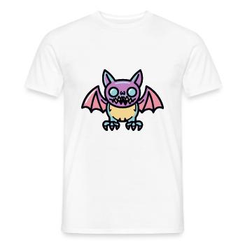 Fledermaus Halloween Comic Lustig - Männer T-Shirt - Weiß - Vorne - AI Model Male 178 dark (178cm)