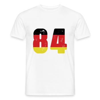 84 Numéro Jersey Allemagne - T-shirt homme - blanc - Devant - AI Model Male 178 dark (178cm)