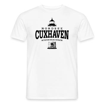 Cuxhaven Nordsee (schwarz) - Männer T-Shirt - Weiß - Vorne - AI Model Male 178 dark (178cm)