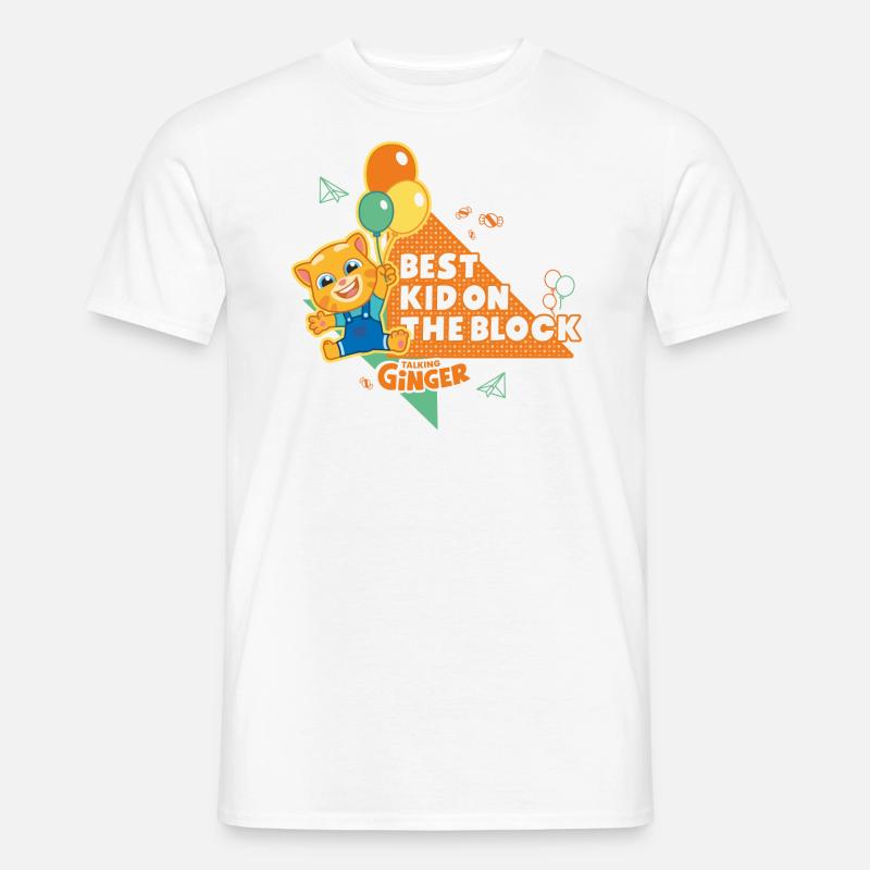 Talking Ginger Luftballons Spruch - Männer T-Shirt - Weiß