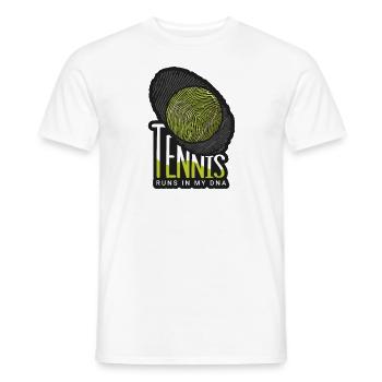 Joueur de tennis présent Tennis Club Coach Sport - T-shirt homme - blanc - Devant - AI Model Male 178 dark (178cm)