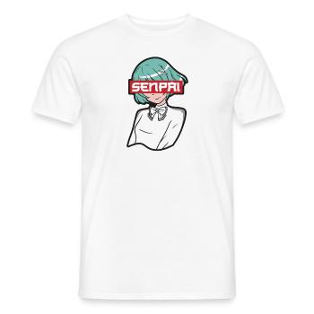 Anime Fan Present Japanese Cartoon Cosplay - Men's T-Shirt - white - Front - AI Model Male 178 dark (178cm)