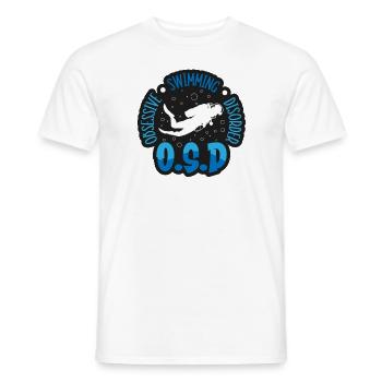 Les nageurs présentent des sports nautiques Natation Plongée - T-shirt homme - blanc - Devant - AI Model Male 178 dark (178cm)