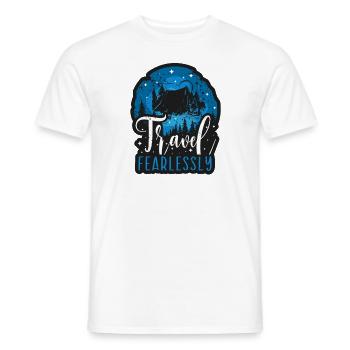 Adventure Travel Present Travel Lovers - Men's T-Shirt - white - Front - AI Model Male 178 dark (178cm)