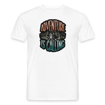 Adventure Travel Present Travel Lovers - Men's T-Shirt - white - Front - AI Model Male 178 dark (178cm)