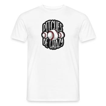 Baseball present home run baseball player athlete - Men's T-Shirt - white - Front - AI Model Male 178 dark (178cm)