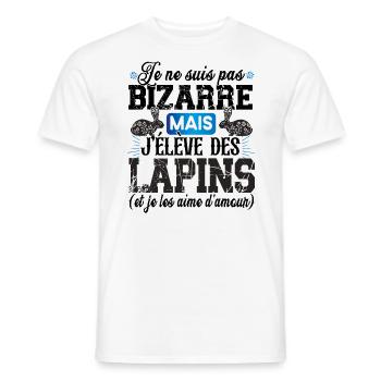 Lapin Cuniculteur Cuniculture Animal Cadeau Humour - T-shirt homme - blanc - Devant - AI Model Male 178 dark (178cm)