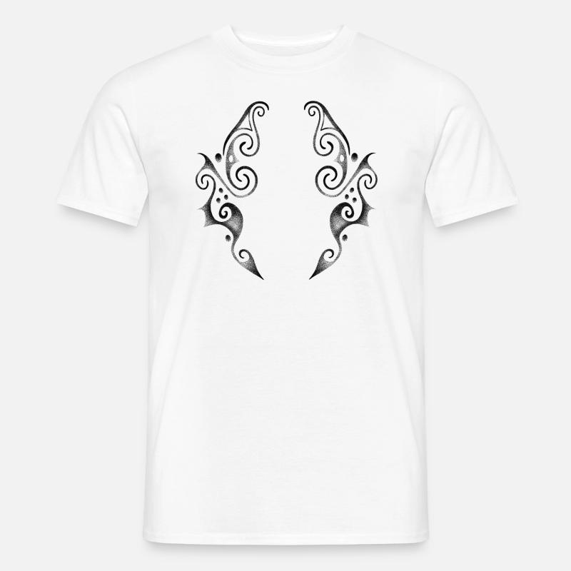Altes Punktwork-Dotwork-Symbol - Männer T-Shirt - Weiß