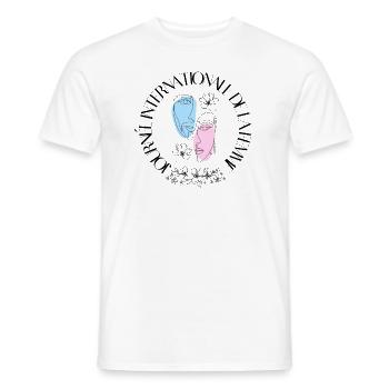 Journée internationale des femmes - 8 mars - T-shirt homme - blanc - Devant - AI Model Male 178 dark (178cm)